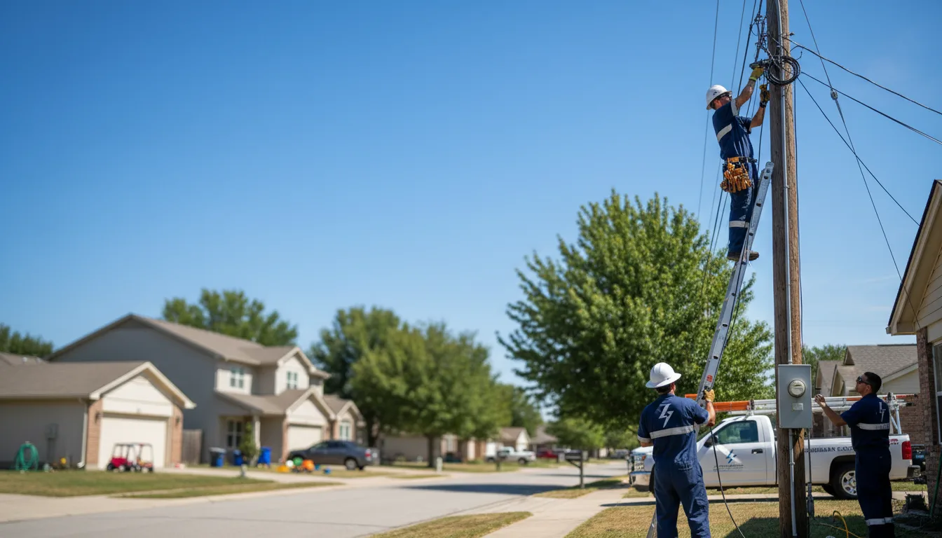 Residential electrician providing installation services in Centerville, MO